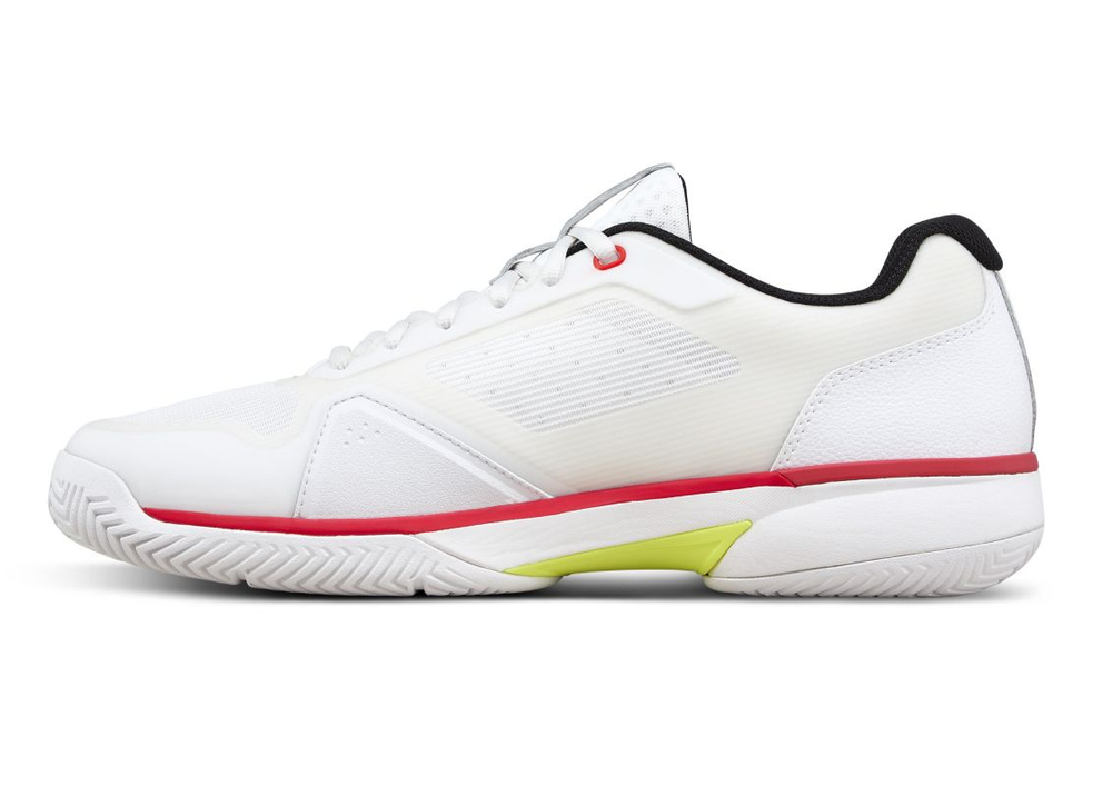 Мужские теннисные кроссовки Wilson Rush Lite 5 - white/black/infrared