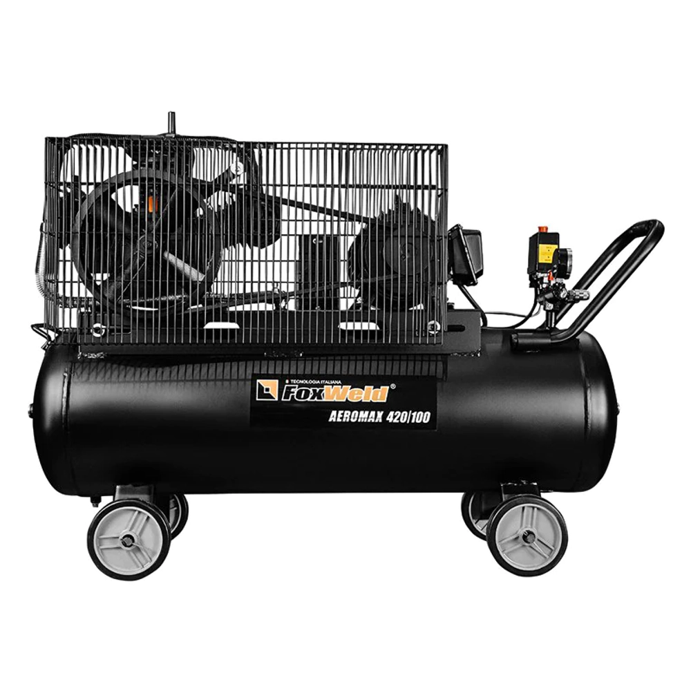 FoxWeld AEROMAX 420/100 масляный ременной компрессор 5074