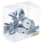 Елочная игрушка «Новогодний олененок» 7*11*10,5 см, голубой
