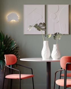 Светильник настенный Palm Leaf, 30х24 см, белый