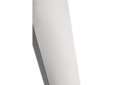 Стул на металлокаркасе Lamniel косое кольцо белый полимер / светлый мусс