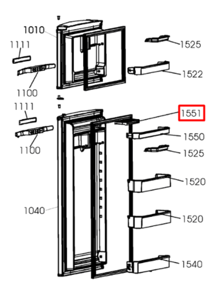 Вставка для яиц для холодильника Indesit (Индезит)/Ariston (Аристон) - 377682, 481241829711