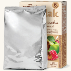 Каша молочная мультизлаковая c яблоком и малиной Nutrilak Procereals 200г с 6 месяцев