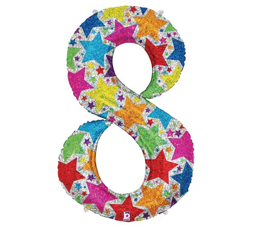 Г ЦИФРА 8 40" Звезды голография