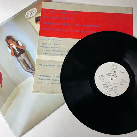 Винтажная виниловая пластинка LP Robert Plant Pictures At Eleven (Япония 1982) (Без Оби) (Промо) Burning Down One Side
