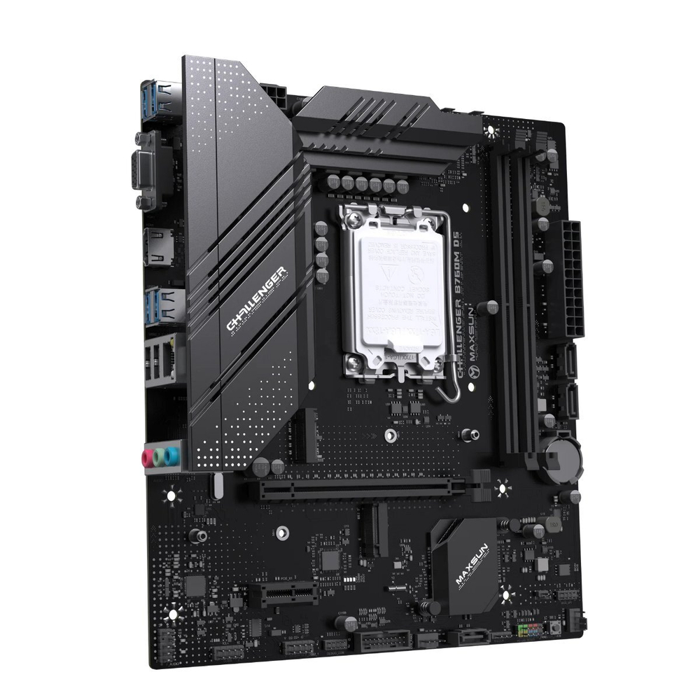 Материнская плата MAXSUN MS-Challenger B760M D5 WIFI, LGA1700, DDR5, mATX