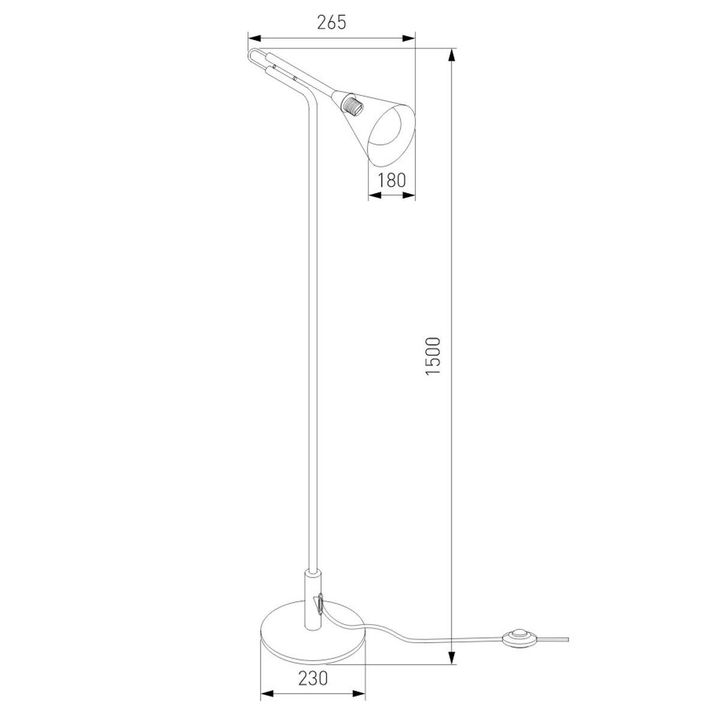 Торшер Eurosvet Enigma 01187/1 черный