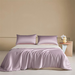 ZEPHYR HOME Двуспалка Тенсель с одеялом однотонный Фиолетовый с серым