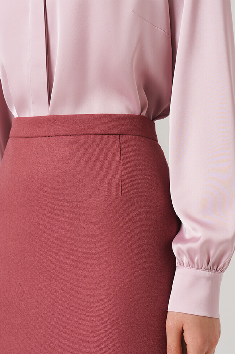 4850 Юбка женская (брусничный)