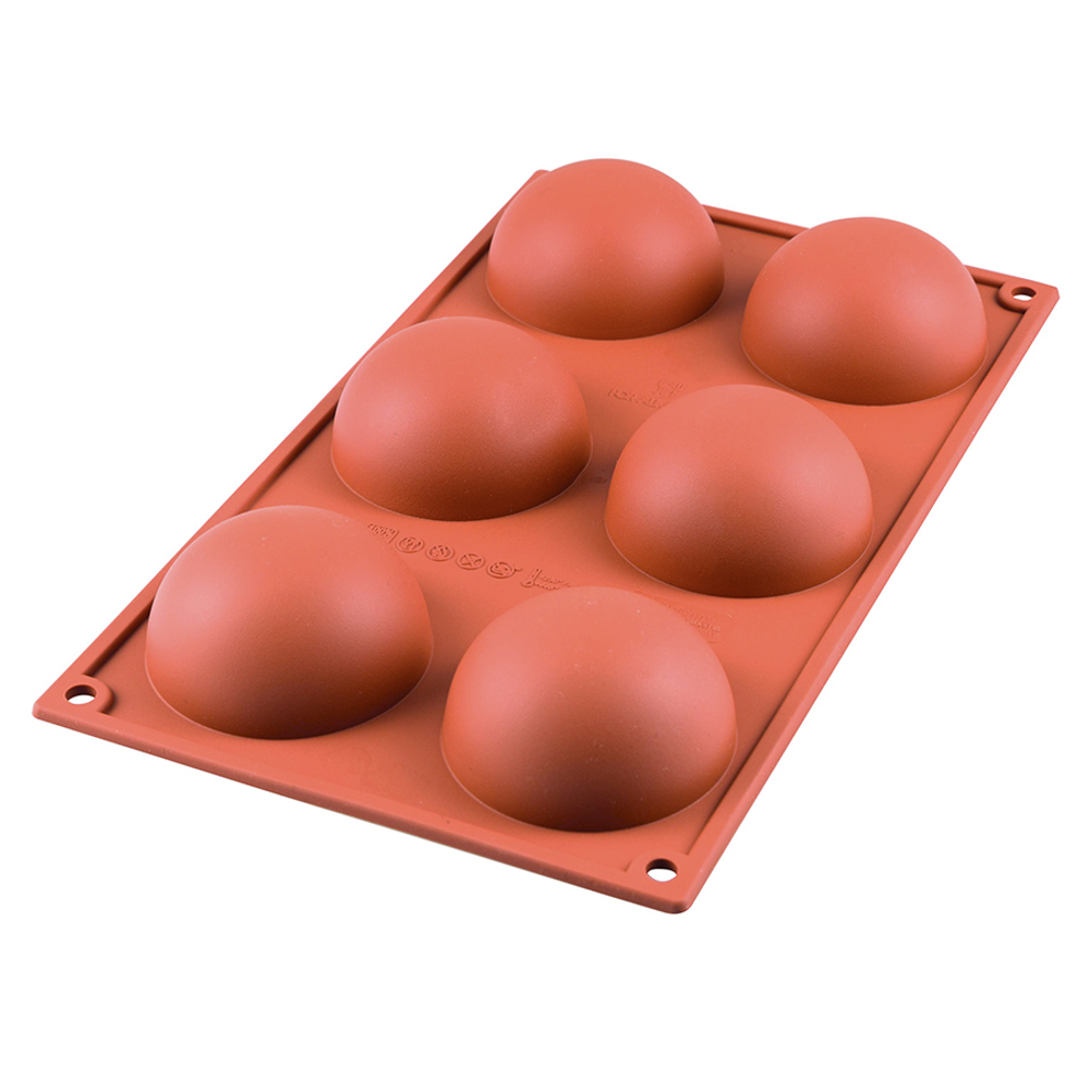 Форма силиконовая для приготовления пирожных half sphere, 18х34 см