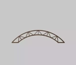 Ферма для навеса арочная 4м