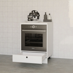 Кухонный модуль под духовой шкаф 60 см Авери, из МДФ и ЛДСП, с ящиком, белый
