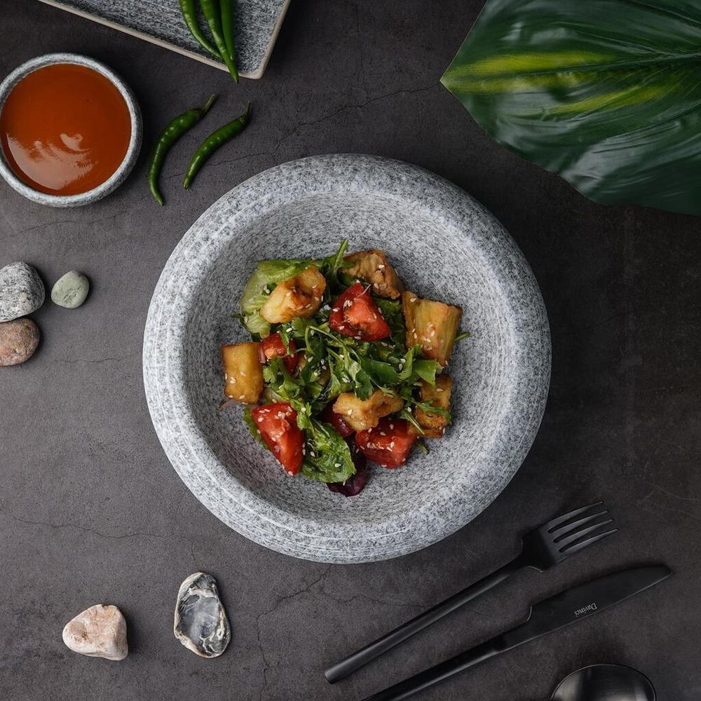 Салатник 650 мл d 22 см h6,5 см Stone Untouched Taiga P.L. Proff Cuisine [1]