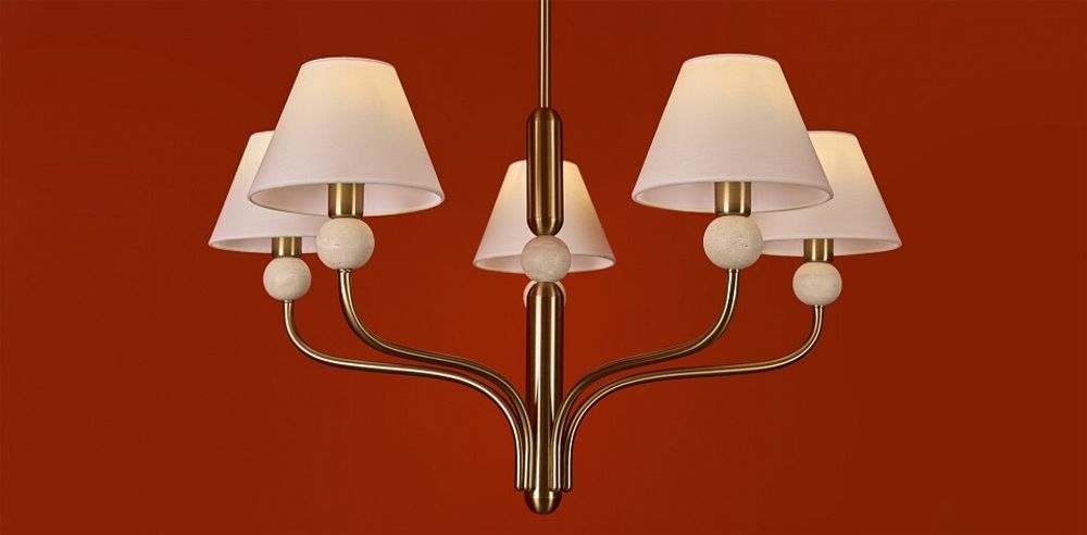 Люстра на штанге Freya Aurelia FR2058PL-05BS