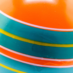 Мяч д. 100мм Серия "Полосатики" ручное окраш. (ленточки, тропинки)