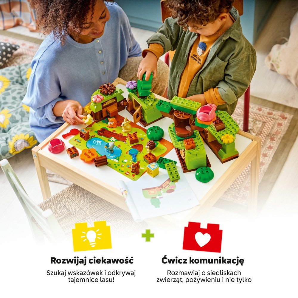 Конструктор LEGO DUPLO Town 10480 Лес первооткрывателей с дикими животными — фото 4