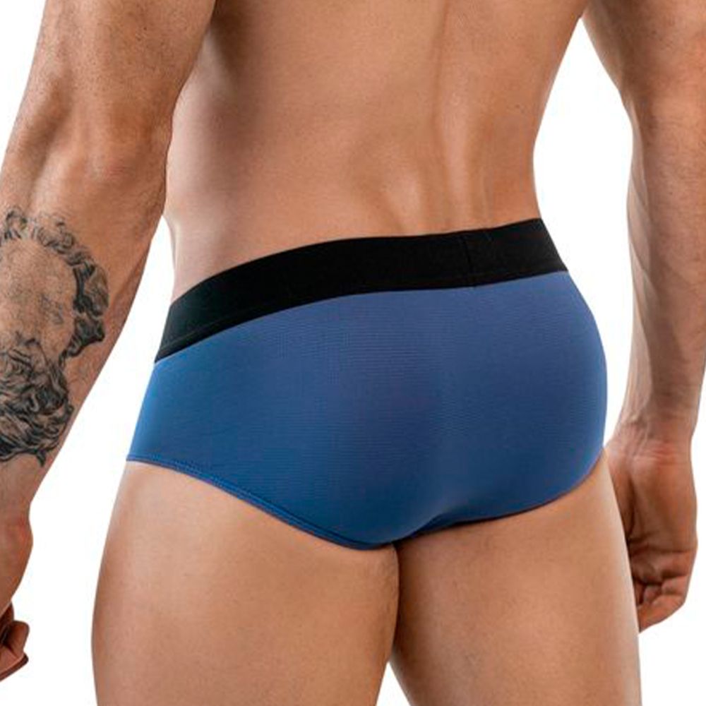 Мужские трусы брифы синие Clever Moda ONEAL BRIEF 186208