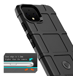 Чехол на Google Pixel 4 цвет Black (черный), серия Armor от Caseport