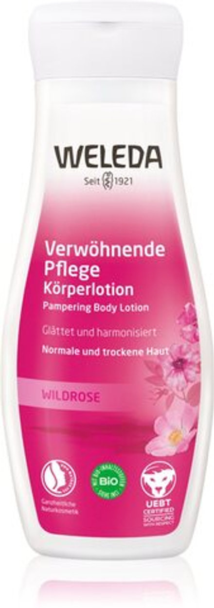 Weleda Rose - нежный, увлажняющий лосьон для тела /   200  ml  / GTIN 4001638529419