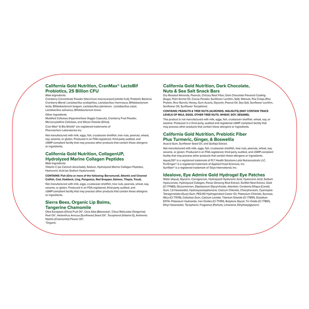 iHerb Exclusive, хиты iHerb, праздничная коллекция, набор из 7 продуктов