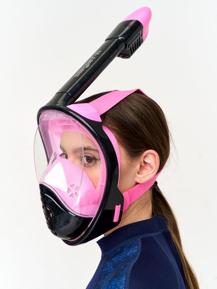 Маска полнолицевая Sargan Планета океан 2.0 черный/розовый