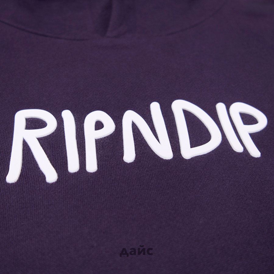 Толстовка мужская Ripndip Rubber Logo Hoodie артикул:RND10206 - купить в магазине Дайс