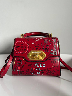 Сумка Dolce Gabbana Welcome Graffiti Large Satchel Bag