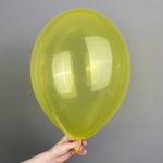 B Шар кристалл 12" / 30 см 036 желтый (БГ-17)