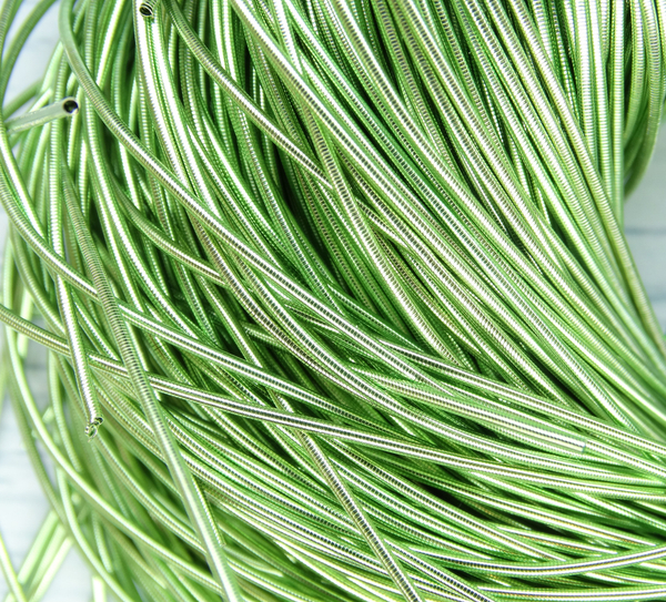 КА019НН1 Канитель гладкая, цвет: светло-зеленый, размер: 1 мм, 5 гр.