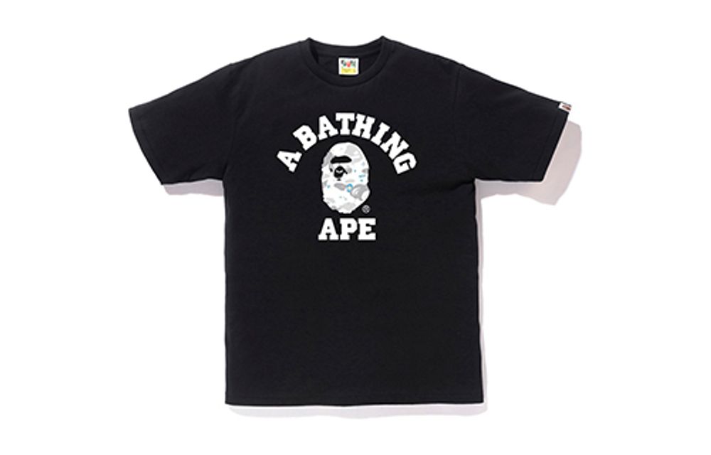 Футболка A BATHING APE Space Camo College Tee T, 1F30-110-031