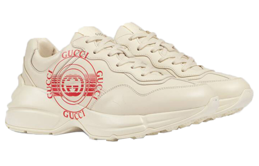 Gucci Wmns Rhyton "GUCCI Disk Print - Ivory" Women"s
