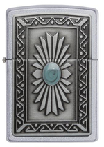 Зажигалка Zippo Classic с покрытием Satin Chrome, латунь/сталь, серебристая, матовая, 36x12x56 мм
