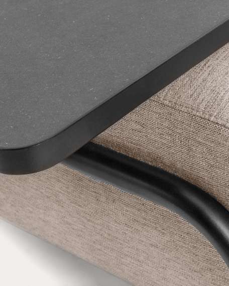 Трехместный диван Compo с большим подносом, бежевый