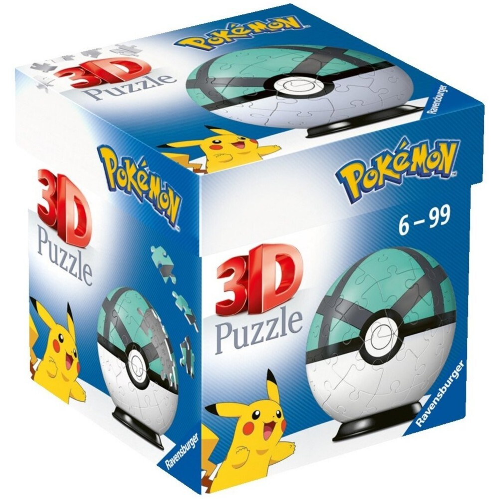 Ravensburger - 3D Пазл Pokemon Net Ball 54 элемента. 115815 / артикул   115815  / GTIN 4005556115815