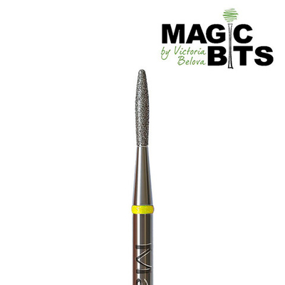 Magic bits алмазное пламя 1.8 мм круглый кончик (натуральный алмаз) экстра мягкий*
