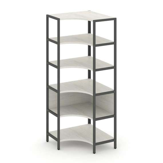 Shelf System Односекционный угловой стеллаж пятиярусный SN.STMU-511 Дуб Наварра/Металл Антрацит 810*