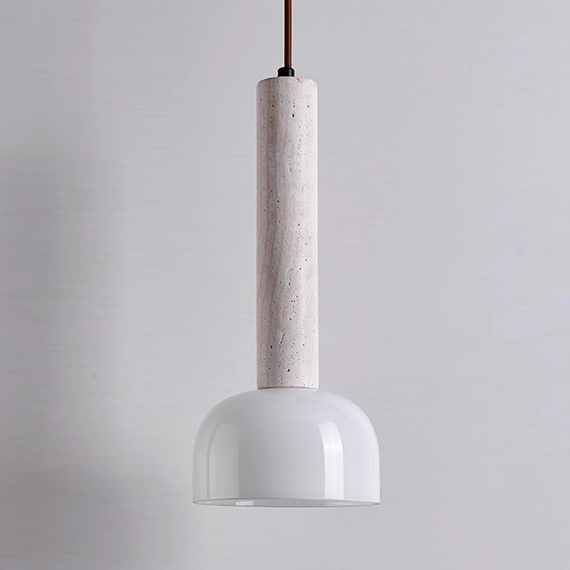 Серия подвесных светильников из травертина Lunor
