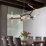 Ceiling design lamp  AGNES by Roll & Hill (2 lampshade ,  Black)