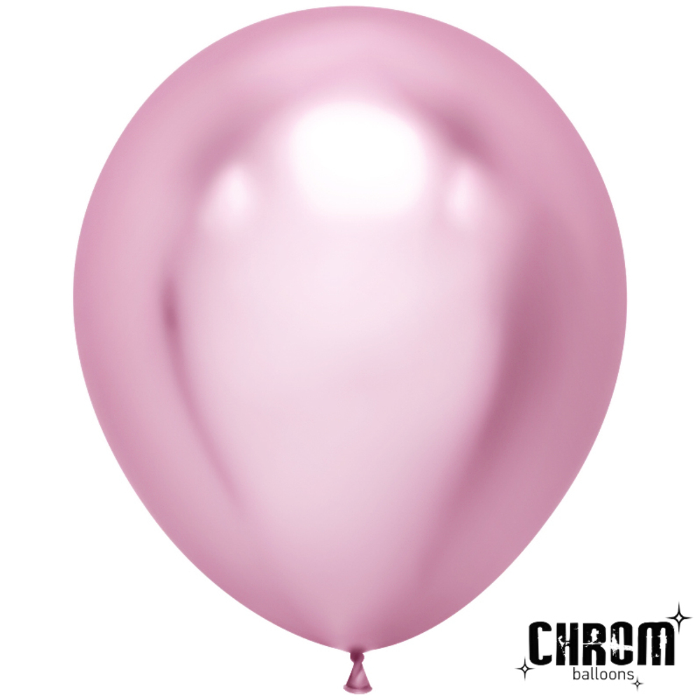Шар (18''/46 см) Сиреневый, хром, 10 шт.