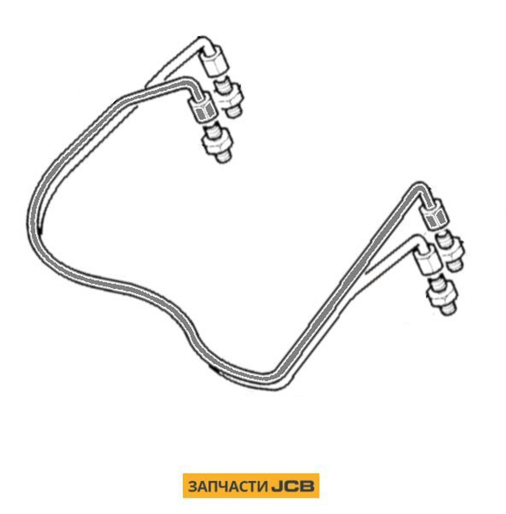 Трубка КПП JCB 830/11032