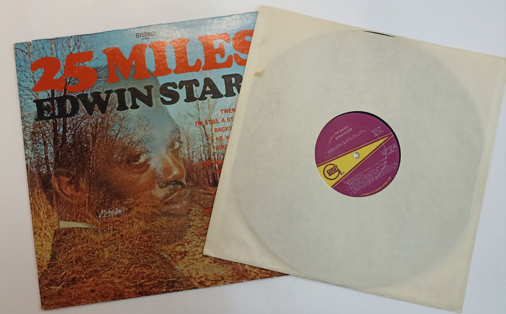 Винтажная виниловая пластинка LP Edwin Starr 25 Miles (USA 1969)