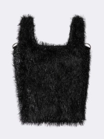 Сумка-майка из пушистой мерцающей ткани OLA OLA