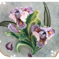 ТАРЕЛКА ДЕКОРАТИВНАЯ LEFARD "ИРИСЫ" 20,5*4,5 СМ (КОР=24ШТ.)