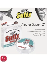 Полиэстровая леска рыболовная Super 21 0,14 мм 1 шт