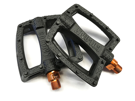 Педали Fantastic Plastic Pedals 9/16" - Nylon/Fibre Mix, цвет черно-медный, арт. I19-910C COLONY