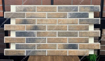 Клинкерная фасадная термопанель, плитка BestPoint Loft Brick Cardamon, ППУ (пенополиуретан), 1028x616 толщина 65 мм