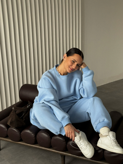 Костюм утепленный нежно-голубой