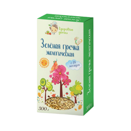 Зеленая гречка "Здоровые детки" 300 гр