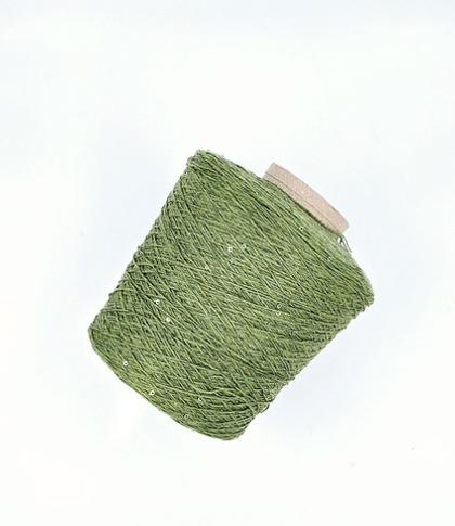 Меринос 60%, кашемир 40%, пайетки, 500 м в 100 г, яблочный