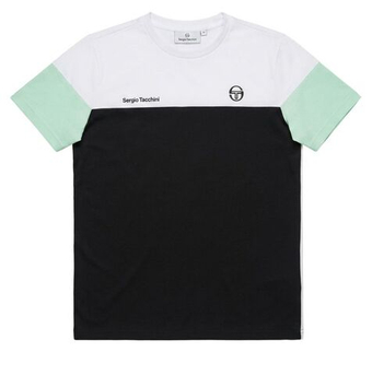 Мужская теннисная футболка Sergio Tacchini Prave - white/beige
